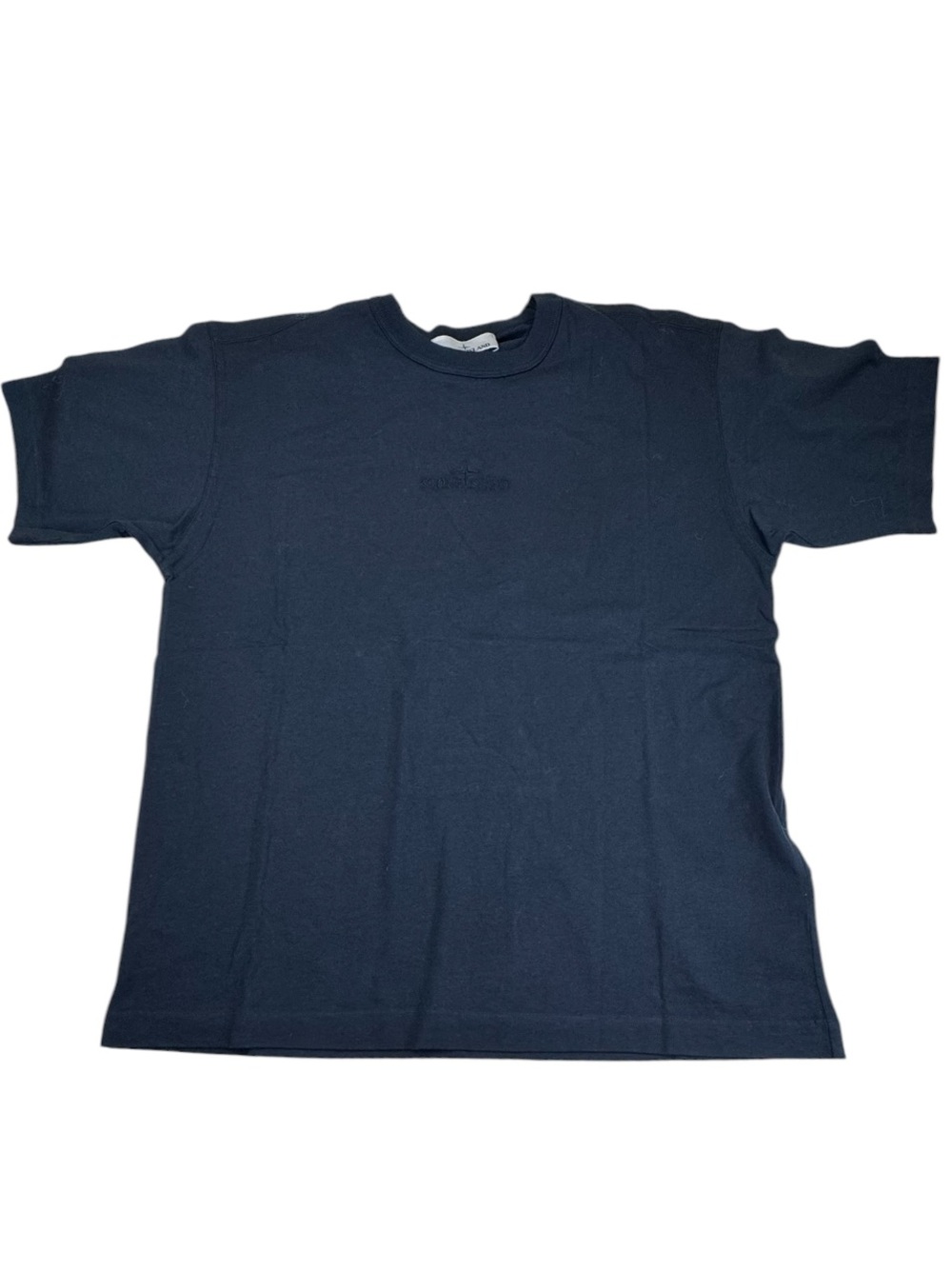 NWT Stone Island T-Shirt Men's Small Navy Cotton Tonal Embroidered Logo Tee